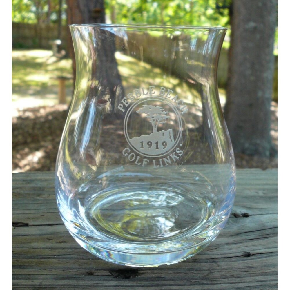 Pebble Beach Golf Links The Glencairn Mixer & Rocks Crystal Glass Whiskey & Gin